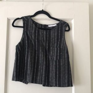 Crop top with buttons down back